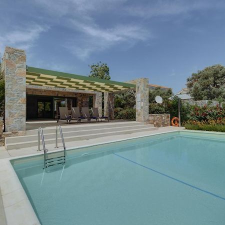 Вилла Ouzo Stone House 1 With Private Pool Пломарион Экстерьер фото