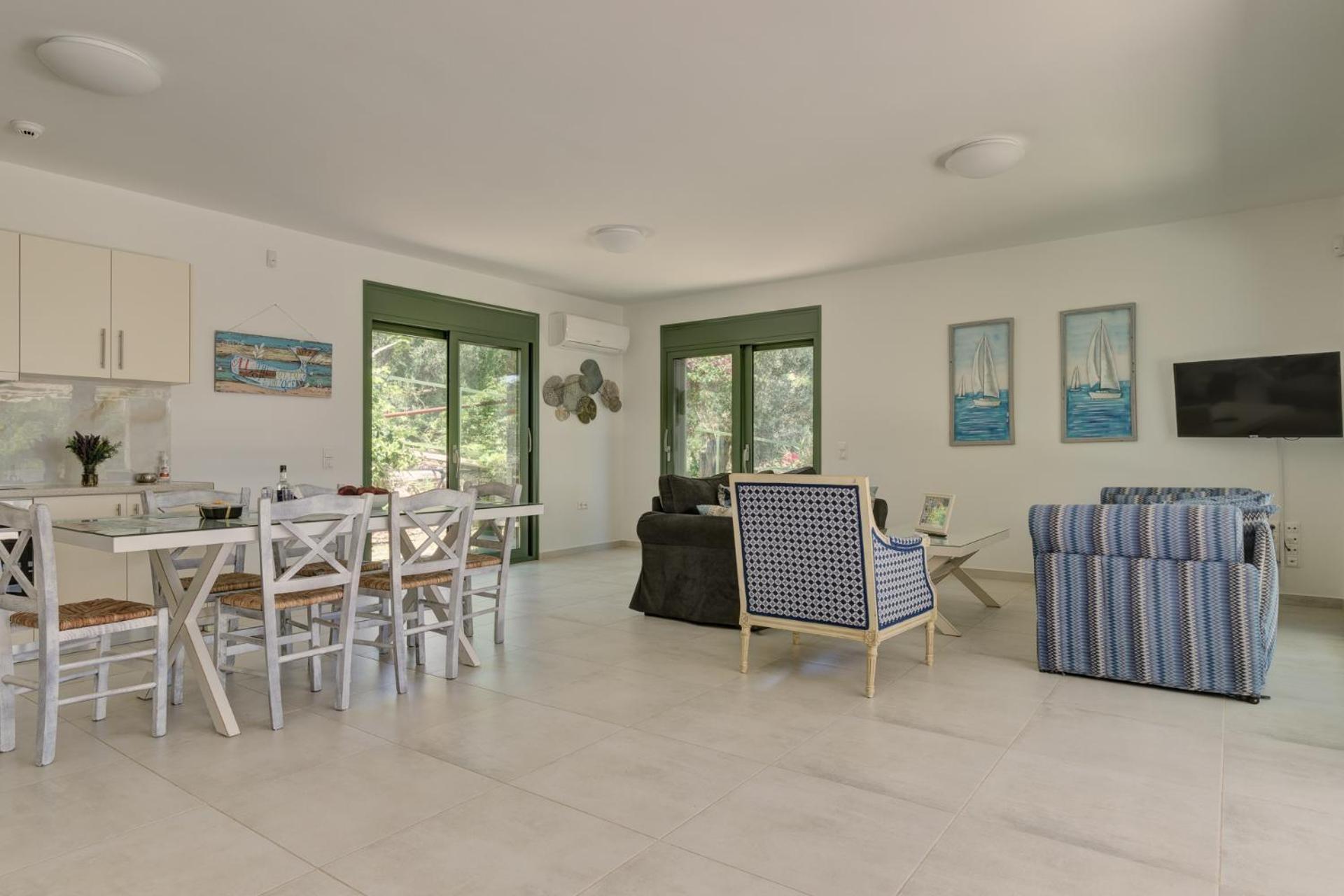 Вилла Ouzo Stone House 1 With Private Pool Пломарион Экстерьер фото