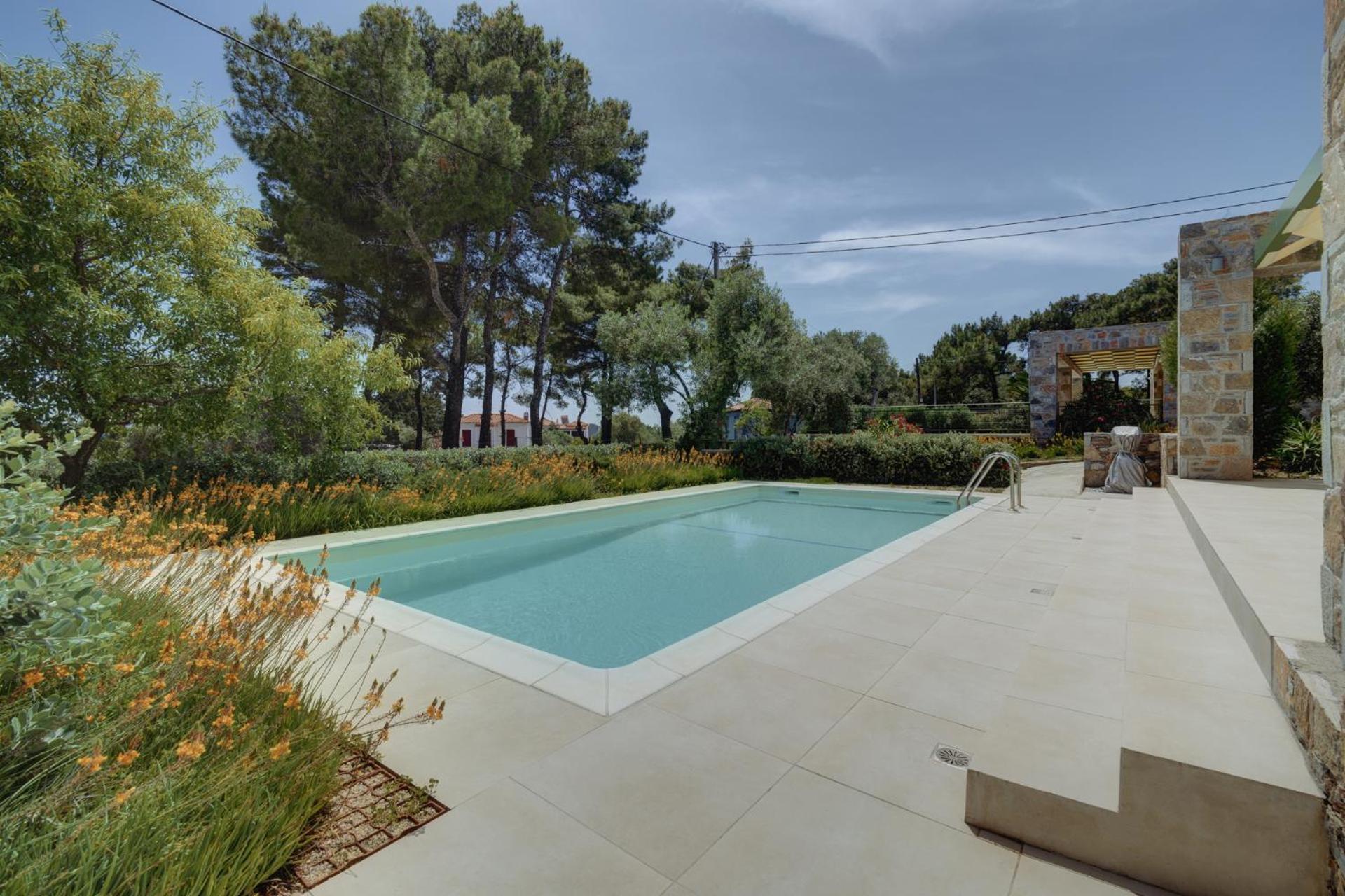 Вилла Ouzo Stone House 1 With Private Pool Пломарион Экстерьер фото